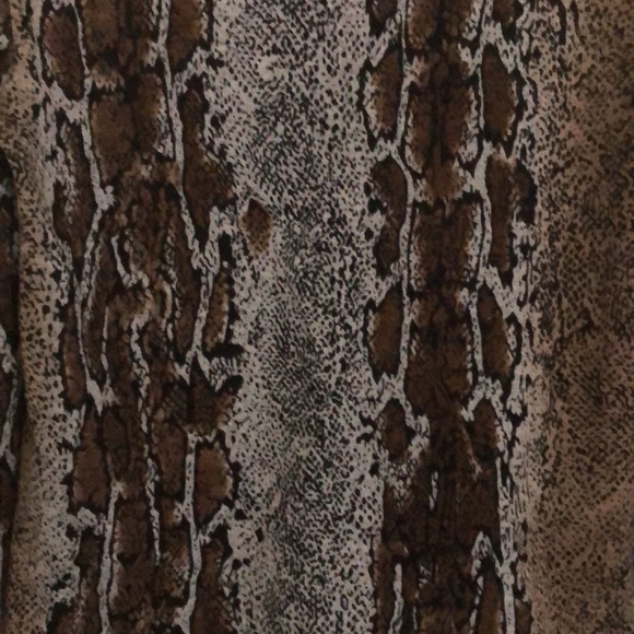 Zara Snakeskin Turtleneck Top - Picture 3 of 4